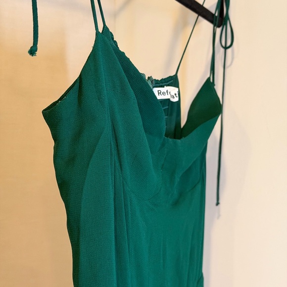Reformation Juliette Dress Emerald - Picture 4 of 7